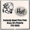 CD:Perfectly Good Pizza from Crazy Al's Pizzeria